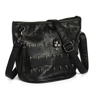 Women Skull Handbag Shoulder Bag Crossbody Satchel